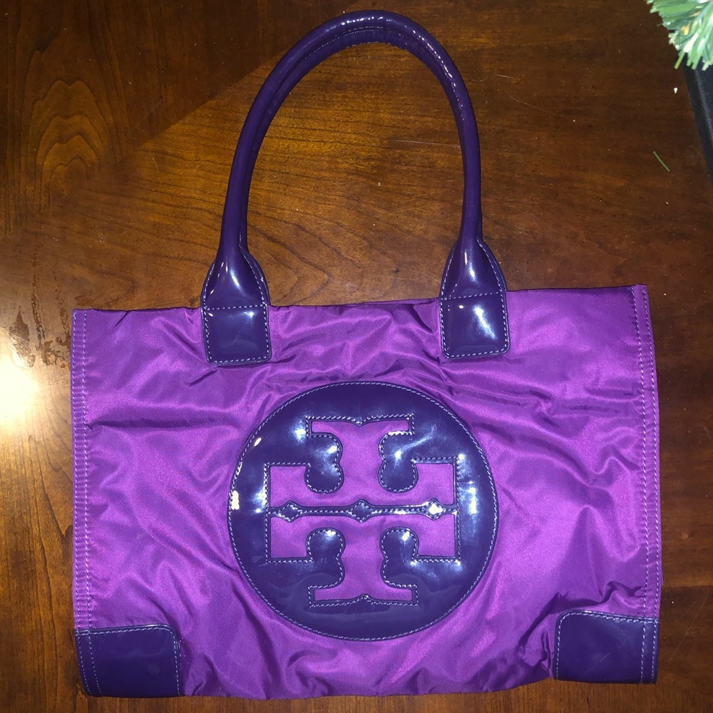 Tory Burch Purple Nylon Tote